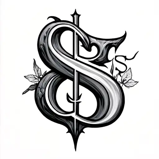C, E and S incorporated somehow tattoo design idea