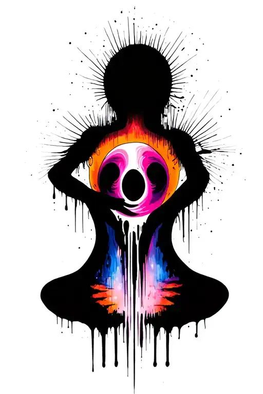 Anxiety tattoo design idea