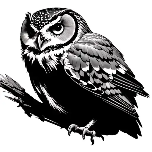 owl in fine line with 24/10/2005  in Roman numerals  tattoo design idea