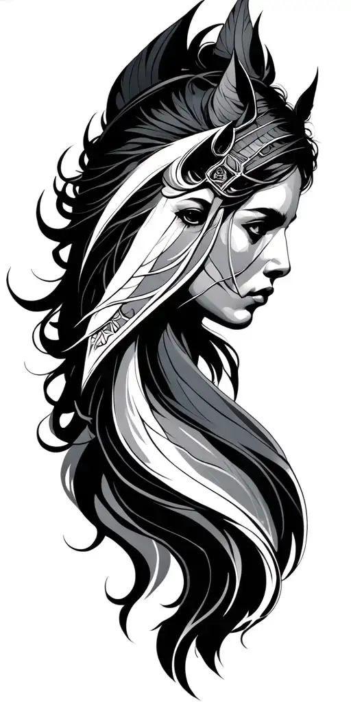 Gemini and Sagittarius tattoo design idea