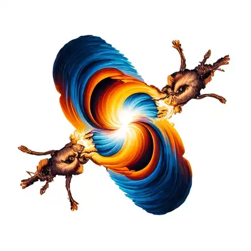 the ceiling above us has denied its existence in tattoo design idea