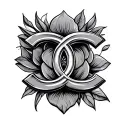 Double C tattoo design idea