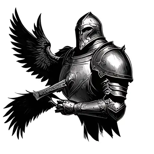 Full Armor Of God tattoo design idea