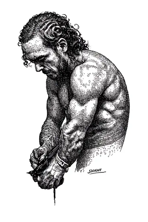 discipline hard work tattoo design idea