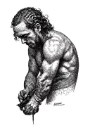 discipline hard work tattoo design idea