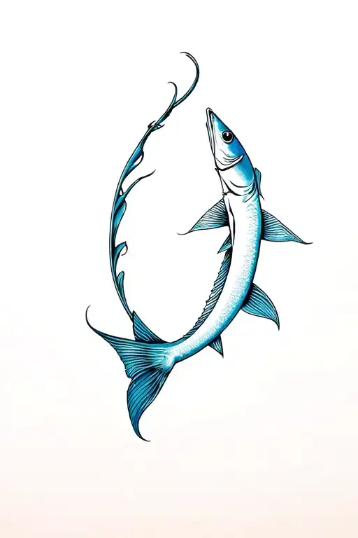 snook realism ocean tattoo design idea