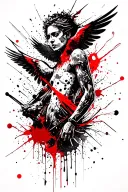 Icarus tattoo design idea