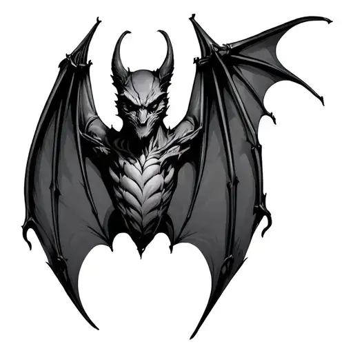 gothic bat tattoo tattoo design idea