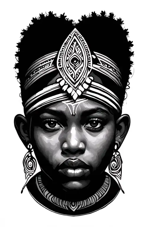 Nigerian tribal tattoo tattoo design idea