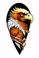 eagle muay thai tattoo design idea