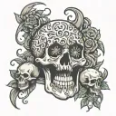 even though i walk through the valley of the shadow of death i will fear no evil for you are with me tattoo design idea