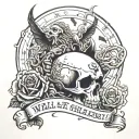 even though i walk through the valley of the shadow of death i will fear no evil for you are with me tattoo design idea