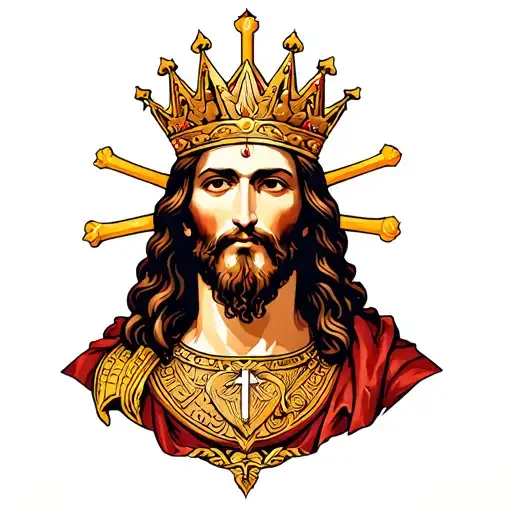 Christ is King tattoo design idea