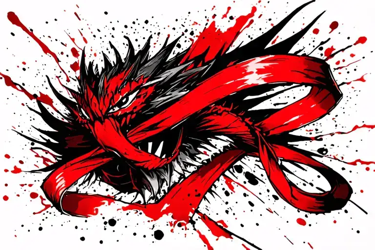 red Ribbon army dragon ball z tattoo design idea