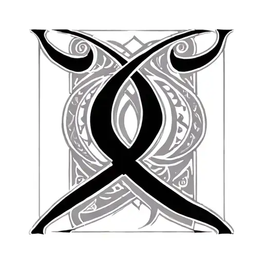 Two Word Ambigram Generator tattoo design idea