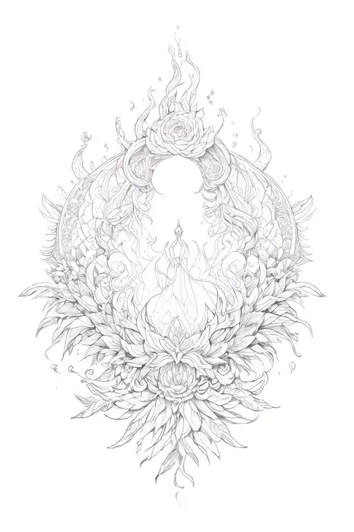 It was a combination of wealth, love, order, abundance, stability, change, order, rebirth, the beginning of a new life, mental peace, clarity and strength. tattoo design idea