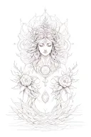 It was a combination of wealth, love, order, abundance, stability, change, order, rebirth, the beginning of a new life, mental peace, clarity and strength. tattoo design idea
