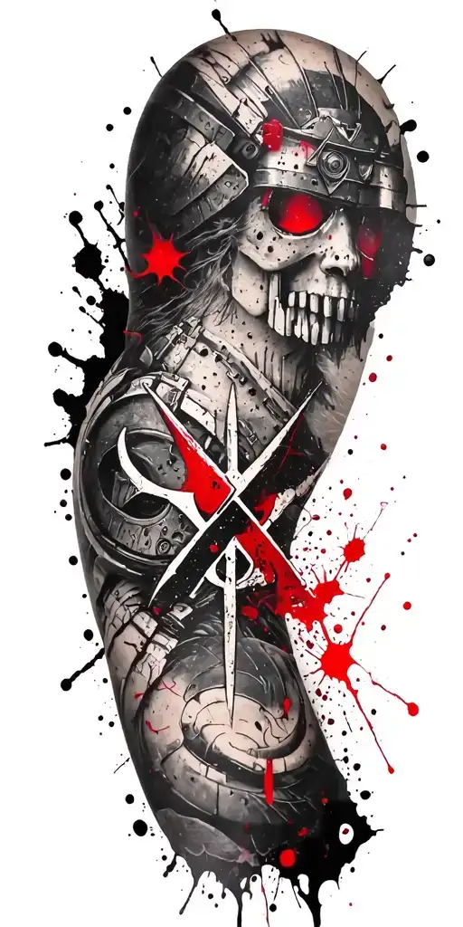 warhammer 40000 symbol combined tattoo design idea