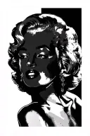 topless Marilyn Monroe tattoo design idea