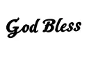 "God Bless" tattoo design idea