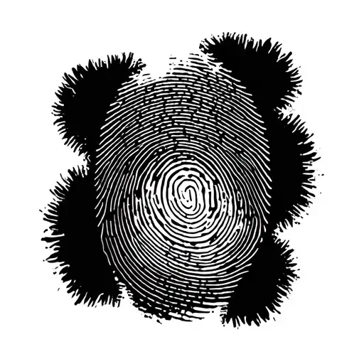thumb prints of parents fingerprints tattoo design idea
