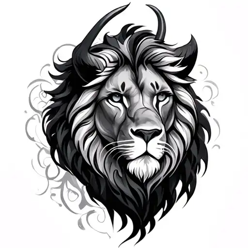 Leo Taurus tattoo design idea