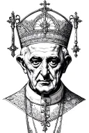 Pope tattoo design idea