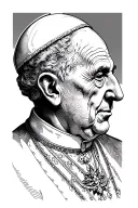 Pope tattoo design idea