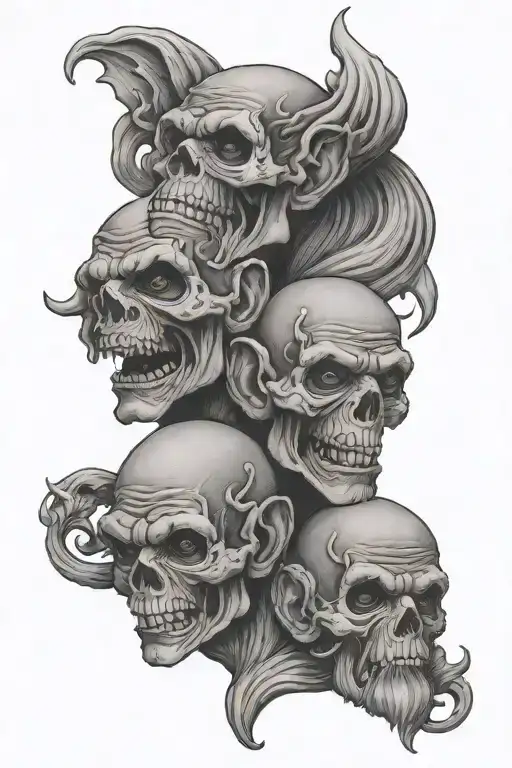 hear no evil see no evil speak no evil tattoo design idea