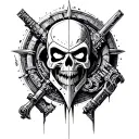 warhammer 40k deathwatch blackwork tattoo tattoo design idea
