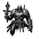 warhammer 40k deathwatch blackwork tattoo tattoo design idea