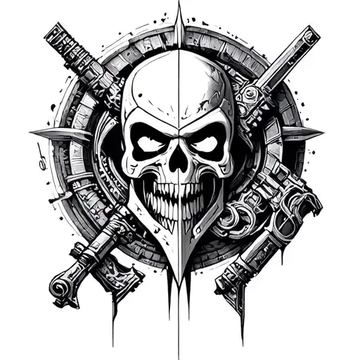 warhammer 40k deathwatch blackwork tattoo tattoo design idea