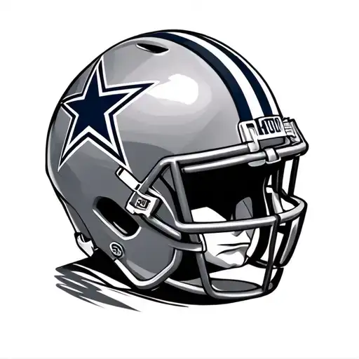 Dallas cowboys helmet adorned how bout them cowboys tattoo design idea