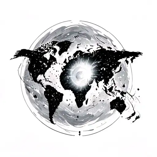 pulsar map tattoo design idea