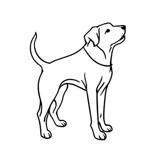 in memory of a dog tattoo design idea