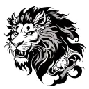 Celtic Lion tattoo design idea