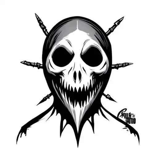 Simon ghost Riley mask call of duty tattoo design idea