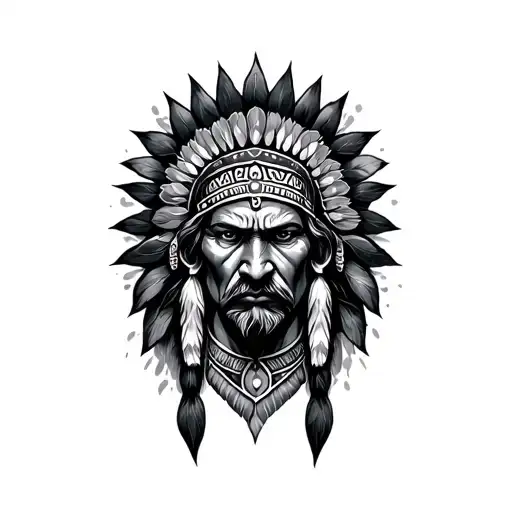Shaman tattoo design idea