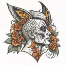 migraine tattoo design idea