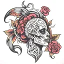 migraine tattoo design idea