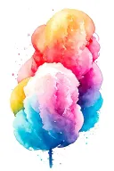 cotton Candy tattoo design idea