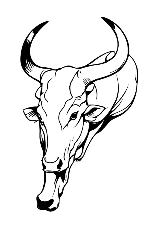 Japanese Ox tattoo design idea