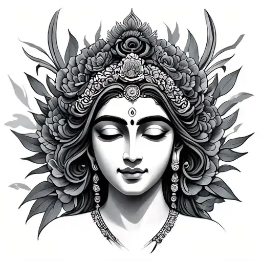 Green Tara tattoo design idea