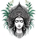 Green Tara tattoo design idea