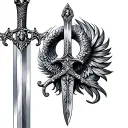 Sword Of St Michael tattoo design idea