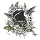 Let go of the past and move on tattoo design idea