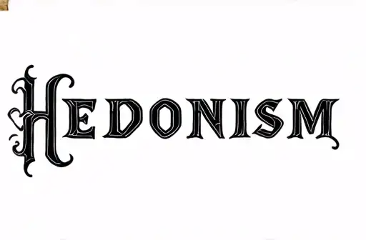 "Hedonism" tattoo design idea