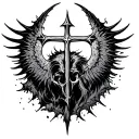 berserk/ blasphemous symbol tattoo design idea