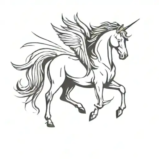 Pegasus tattoo design idea