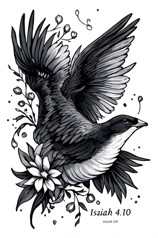 Isaiah 41:10 tattoo design idea